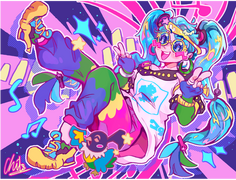 Rendered fullbody + complex background